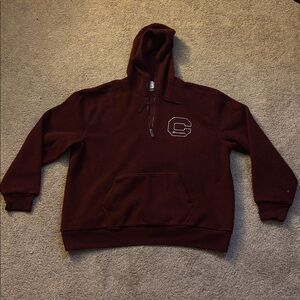 Champion Burgundy Athletic Hoodie